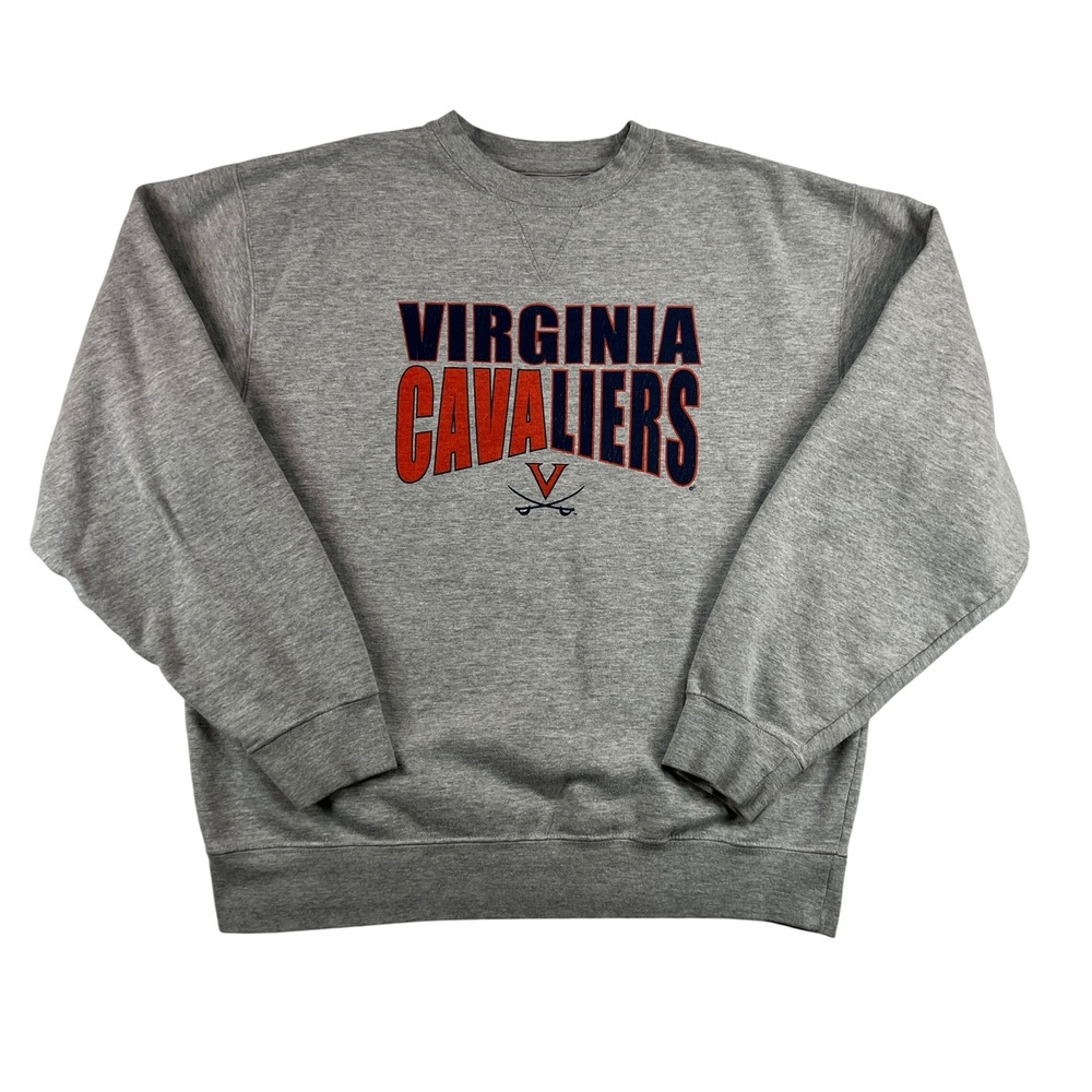 Virginia Cavaliers Gear for Sports Sweatshirt Pullover Collegiate Gray Men Large